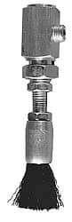 LDI Industries - 1" Width/Diam, Oil Reservoir Lubrication Brushes - 1-5/8" Bristle Length, 4-7/8" Length Under Mounting Thread, Straight Shank - Eagle Tool & Supply