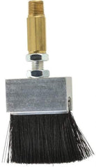 LDI Industries - 1-1/2" Long Brush, 1-1/2" Width/Diam, PTF Thread Oil Reservoir Lubrication Brushes - 1-5/32" Bristle Length, 250°F, 2-3/8" Length Under Mounting Thread, Straight Shank - Eagle Tool & Supply