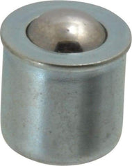 Gits - Steel, Zinc Plated, Plain Drive One Piece, Ball Valve Oil Hole Cover - 0378-0.380" Drive Diam, 3/8" Drive-In Hole Diam, 3/8" Drive Length, 15/32" Overall Height - Eagle Tool & Supply