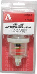 Alemite - 1.22 Ounce Reservoir Capacity, 1/8 NPTF Thread, Steel, Spring-Loaded, Grease Cup and Lubricator - -40 to 65.56°C Operating Temp, 0.15 to 0.24 Bar Operating Pressure - Eagle Tool & Supply