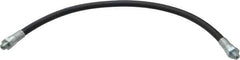 Alemite - 18" Long, 6,000 psi Operating Pressure, Thermoplastic Grease Gun Hose - 1/8 NPTF, 12,000 psi Burst Pressure - Eagle Tool & Supply