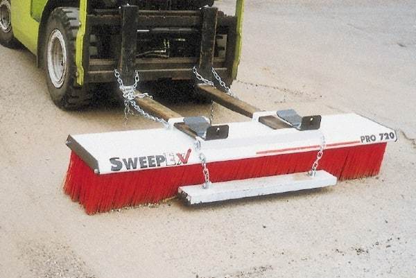 Sweepex - 72" Wide Sweeper Fork Lift - 72 Inch Wide Broom - Eagle Tool & Supply