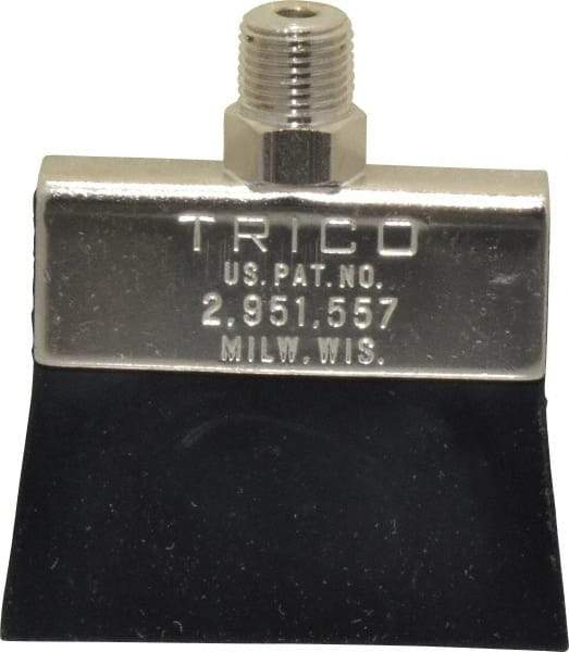 Trico - 2" Long Brush, 2" Width/Diam, NPT Thread Oil Reservoir Lubrication Brushes - 200°F, 2-5/16" Length Under Mounting Thread, Straight Shank - Eagle Tool & Supply