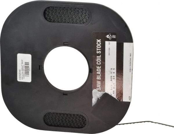 M.K. MORSE - 1/4" x 100' x 0.025" Carbon Steel Band Saw Blade Coil Stock - 4 TPI, Toothed Edge, Skip Form, Raker Set, Flexible Back, Constant Pitch, - Eagle Tool & Supply