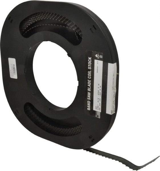 M.K. MORSE - 3/4" x 100' x 0.032" Carbon Steel Band Saw Blade Coil Stock - 3 TPI, Toothed Edge, Hook Form, Raker Set, Flexible Back, Constant Pitch, - Eagle Tool & Supply