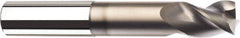SGS - 1/2", 2 Flute, Single End, Solid Carbide, 0.02" Corner Radius End Mill - 3" OAL, 45° Helix, Right Hand Flute, 3/4" LOC, Right Hand Cut, 1-1/2" Extended Reach - Eagle Tool & Supply