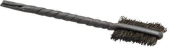 Osborn - 3/8" Diam Flat Steel Tube Brush - 0.008" Filament Diam, 9/16" Brush Length, 2-1/8" OAL, 3/32" Diam Shank - Eagle Tool & Supply