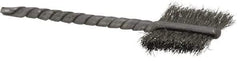 Osborn - 1/2" Diam Flat Steel Tube Brush - 0.003" Filament Diam, 9/16" Brush Length, 2-1/8" OAL, 3/32" Diam Shank - Eagle Tool & Supply