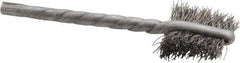 Osborn - 5/8" Diam Flat Steel Tube Brush - 0.008" Filament Diam, 5/8" Brush Length, 2-1/4" OAL, 1/8" Diam Shank - Eagle Tool & Supply