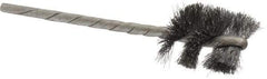 Osborn - 3/4" Diam Helical Steel Tube Brush - 0.005" Filament Diam, 1" Brush Length, 3-1/2" OAL, 1/8" Diam Shank - Eagle Tool & Supply