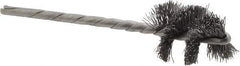 Osborn - 3/4" Diam Helical Steel Tube Brush - 0.008" Filament Diam, 1" Brush Length, 3-1/2" OAL, 1/8" Diam Shank - Eagle Tool & Supply