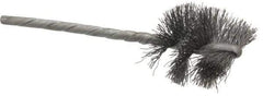 Osborn - 1" Diam Helical Steel Tube Brush - 0.008" Filament Diam, 1" Brush Length, 3-1/2" OAL, 1/8" Diam Shank - Eagle Tool & Supply