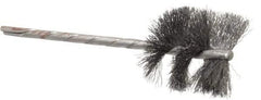 Osborn - 1-1/8" Diam Helical Steel Tube Brush - 0.005" Filament Diam, 1" Brush Length, 3-1/2" OAL, 1/8" Diam Shank - Eagle Tool & Supply