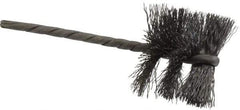 Osborn - 1-1/4" Diam Helical Steel Tube Brush - 0.008" Filament Diam, 1" Brush Length, 3-1/2" OAL, 1/8" Diam Shank - Eagle Tool & Supply