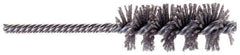 Osborn - 1-1/2" Long x 1-21/32" Diam Steel Tube End Fitting Brush - 6-3/8" OAL, 0.0104" Wire Diam - Eagle Tool & Supply