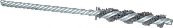Osborn - 3/8" Diam Helical Nylon Tube Brush - 2" Brush Length, 5" OAL, 0.187" Diam Shank - Eagle Tool & Supply
