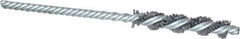 Osborn - 3/8" Diam Helical Nylon Tube Brush - 2" Brush Length, 5" OAL, 0.187" Diam Shank - Eagle Tool & Supply