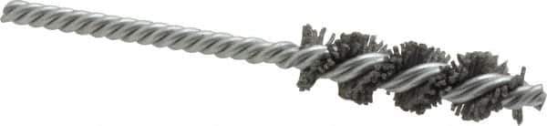 Osborn - 5/8" Diam Helical Nylon Tube Brush - 2" Brush Length, 5" OAL, 0.208" Diam Shank - Eagle Tool & Supply