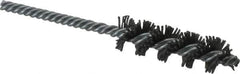Osborn - 3/4" Diam Helical Nylon Tube Brush - 2-1/2" Brush Length, 5" OAL, 0.168" Diam Shank - Eagle Tool & Supply
