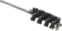 Osborn - 1" Diam Helical Nylon Tube Brush - 2-1/2" Brush Length, 5-1/2" OAL, 0.208" Diam Shank - Eagle Tool & Supply