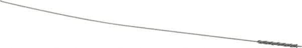 Osborn - 0.05" Diam Helical Nylon Tube Brush - 1/2" Brush Length, 4" OAL, 0.023" Diam Shank - Eagle Tool & Supply