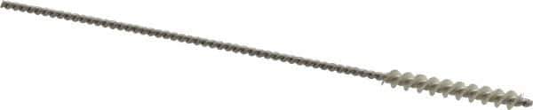 Osborn - 0.075" Diam Helical Nylon Tube Brush - 3/4" Brush Length, 4" OAL, 0.031" Diam Shank - Eagle Tool & Supply
