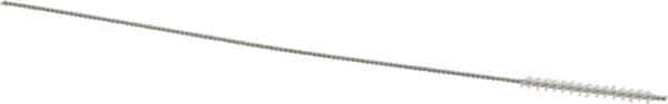 Osborn - 0.075" Diam Helical Nylon Tube Brush - 3/4" Brush Length, 4" OAL, 0.031" Diam Shank - Eagle Tool & Supply