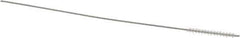 Osborn - 0.075" Diam Helical Nylon Tube Brush - 3/4" Brush Length, 4" OAL, 0.031" Diam Shank - Eagle Tool & Supply