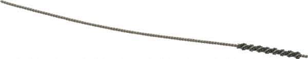 Osborn - 0.09" Diam Helical Nylon Tube Brush - 3/4" Brush Length, 4" OAL, 0.04" Diam Shank - Eagle Tool & Supply