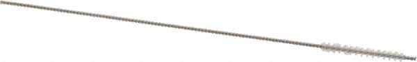 Osborn - 0.09" Diam Helical Nylon Tube Brush - 3/4" Brush Length, 4" OAL, 0.04" Diam Shank - Eagle Tool & Supply