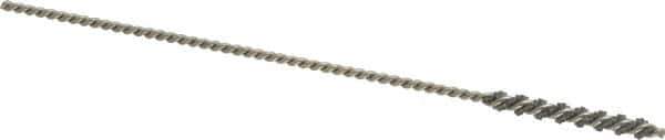 Osborn - 1/8" Diam Helical Nylon Tube Brush - 1" Brush Length, 4" OAL, 0.067" Diam Shank - Eagle Tool & Supply
