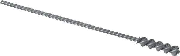 Osborn - 0.26" Diam Helical Nylon Tube Brush - 1" Brush Length, 5" OAL, 0.119" Diam Shank - Eagle Tool & Supply