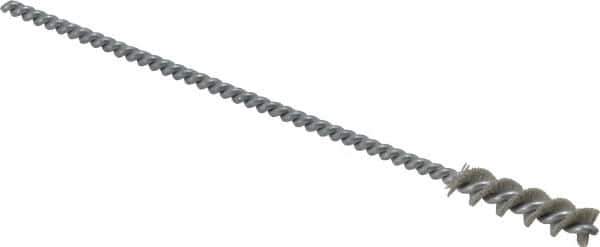 Osborn - 0.26" Diam Helical Nylon Tube Brush - 1" Brush Length, 5" OAL, 0.119" Diam Shank - Eagle Tool & Supply