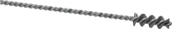 Osborn - 0.385" Diam Helical Nylon Tube Brush - 1" Brush Length, 5" OAL, 0.152" Diam Shank - Eagle Tool & Supply