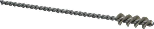 Osborn - 0.385" Diam Helical Nylon Tube Brush - 1" Brush Length, 5" OAL, 0.152" Diam Shank - Eagle Tool & Supply