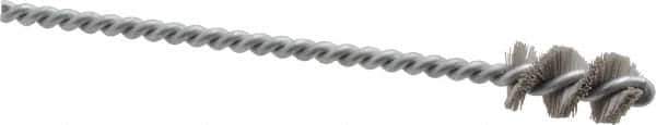 Osborn - 0.515" Diam Helical Nylon Tube Brush - 1" Brush Length, 5" OAL, 0.169" Diam Shank - Eagle Tool & Supply