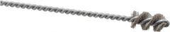 Osborn - 0.515" Diam Helical Nylon Tube Brush - 1" Brush Length, 5" OAL, 0.169" Diam Shank - Eagle Tool & Supply