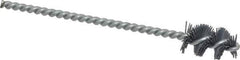 Osborn - 0.64" Diam Helical Nylon Tube Brush - 1" Brush Length, 5" OAL, 0.169" Diam Shank - Eagle Tool & Supply