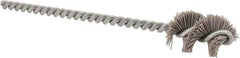 Osborn - 0.64" Diam Helical Nylon Tube Brush - 1" Brush Length, 5" OAL, 0.169" Diam Shank - Eagle Tool & Supply