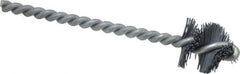 Osborn - 1.015" Diam Helical Nylon Tube Brush - 1" Brush Length, 5" OAL, 1/4" Diam Shank - Eagle Tool & Supply