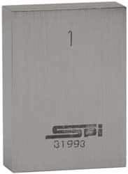 SPI - 0.111" Rectangular Steel Gage Block - Accuracy Grade AS-1, Includes NIST Traceability Certification - Eagle Tool & Supply