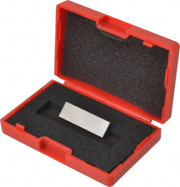 SPI - 0.1009" Rectangular Steel Gage Block - Accuracy Grade 0, Includes NIST Traceability Certification - Eagle Tool & Supply