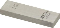 SPI - 0.14" Rectangular Steel Gage Block - Accuracy Grade 0, Includes NIST Traceability Certification - Eagle Tool & Supply