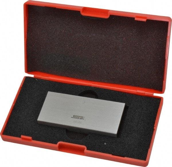 SPI - 3" Rectangular Steel Gage Block - Accuracy Grade 0, Includes NIST Traceability Certification - Eagle Tool & Supply