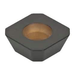 Kennametal - SEHW43 Grade KCPK30 Carbide Milling Insert - TiN/TiCN/Al2O3 Finish, 3/16" Thick, 1/2" Inscribed Circle, 1mm Corner Radius - Eagle Tool & Supply