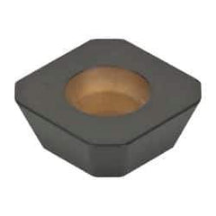 Kennametal - SEHW43 Grade KCPK30 Carbide Milling Insert - TiN/TiCN/Al2O3 Finish, 3/16" Thick, 1/2" Inscribed Circle, 1mm Corner Radius - Eagle Tool & Supply
