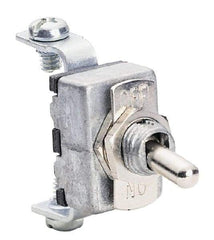 Gardner Bender - 2 Position, 12 Volt, 15 Amp, Motor Rated Toggle Switch - On Off Sequence, 1 Switch, Silver - Eagle Tool & Supply