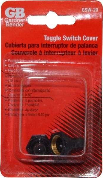 Gardner Bender - 12 Volt, Toggle Boot - 1 Switch, Black - Eagle Tool & Supply