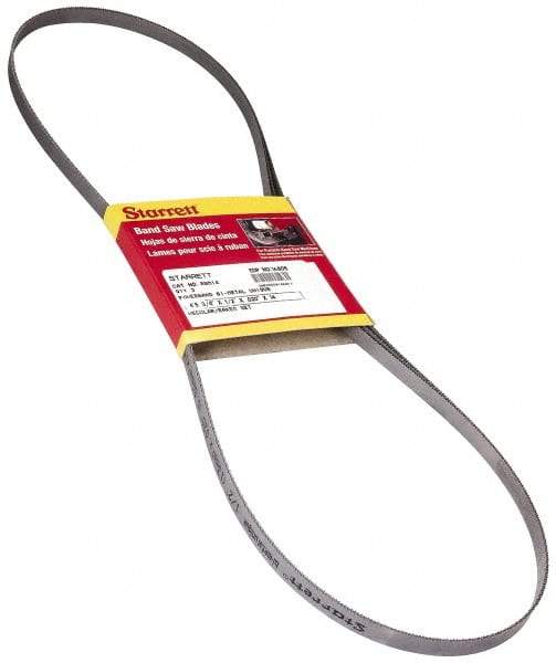 Starrett - 4' 5-3/4" Long x 0.02" Thick, 10 to 14 Teeth per Inch, Portable Band Saw Blade - Bi-Metal Blade, High Speed Steel Teeth, Toothed Edge - Eagle Tool & Supply