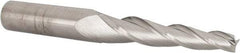 SGS - 3° Taper Angle per Side, 1/4" Small End Diam, 2" LOC, Solid Carbide 3 Flute Tapered Square End Mill - 4" OAL, 1/2" Shank Diam, Spiral Flute, 28° Helix - Eagle Tool & Supply
